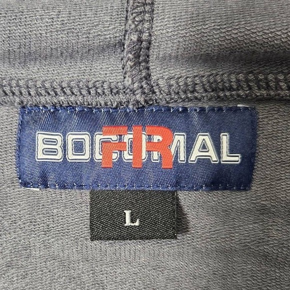 Bocomal FR Fire Resistant Men's Welding Hoodie Gray Large Cat 2 NFPA 2112 - Picture 6 of 10